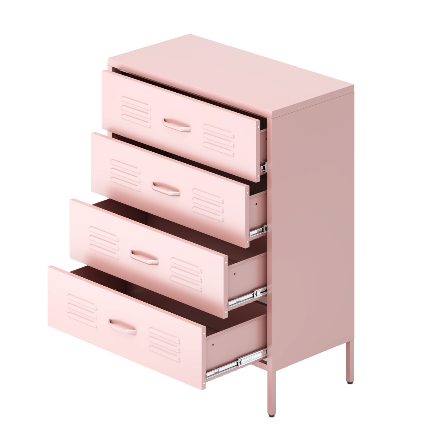 40" Metal Storage with 4 Drawers, Garage with Steel