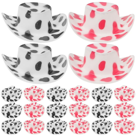 40 Mini Western Cowgirl Hats for Crafts & Decorations