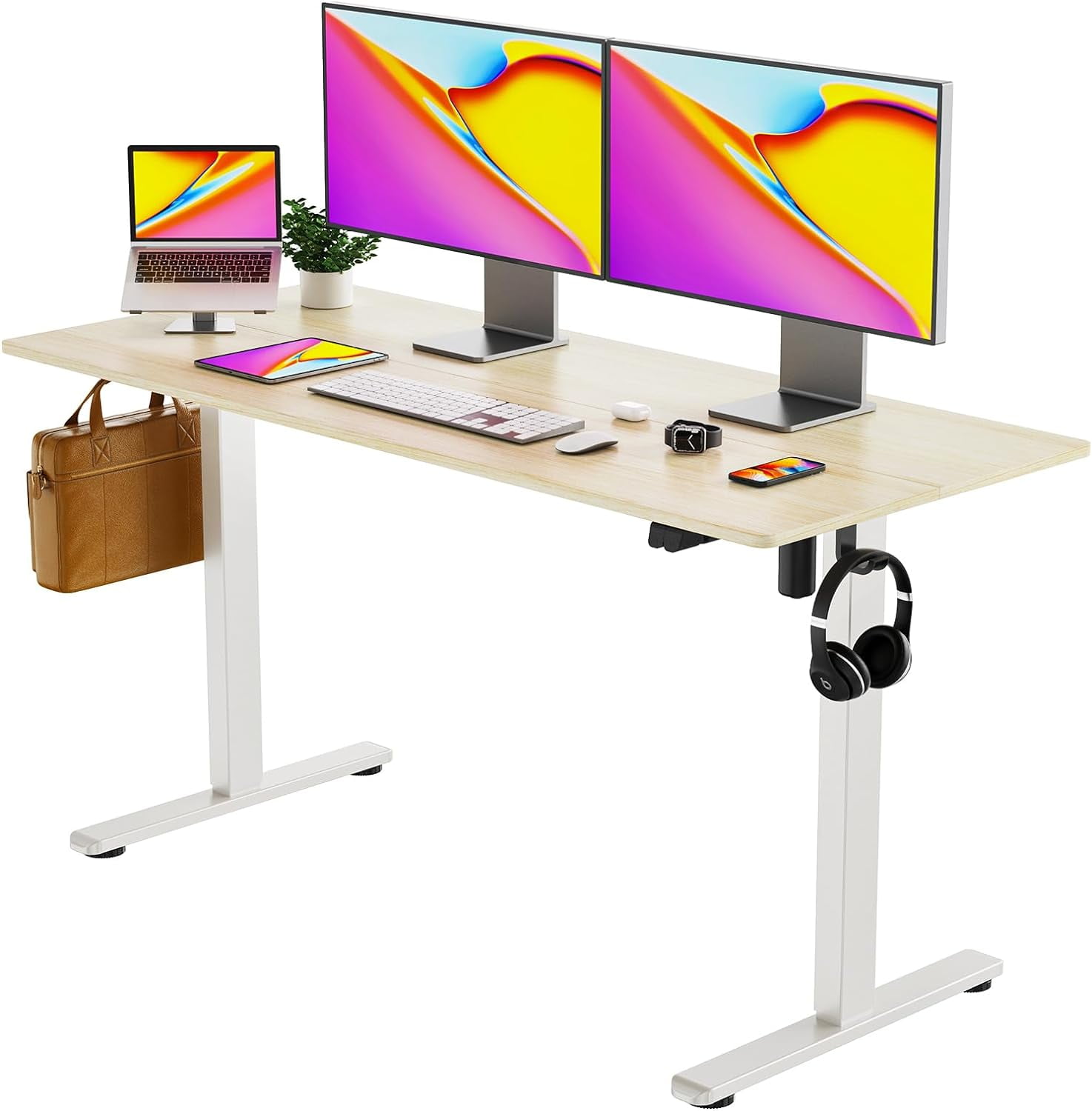 40" Modern Height Home Office Table Standing Electric Desk