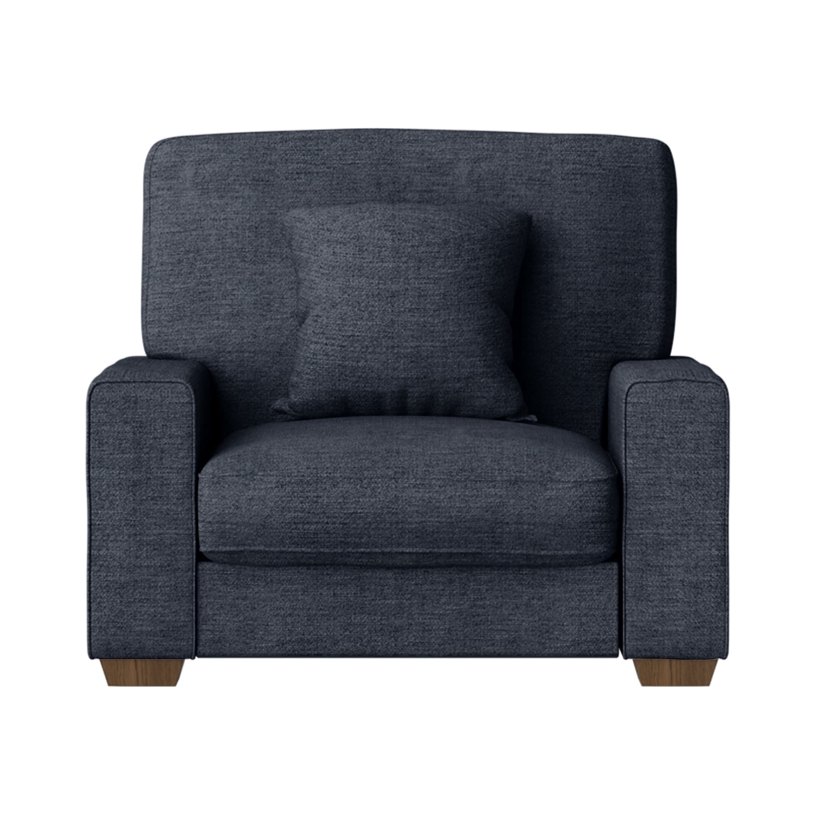 40" Modern Loveseat Sofa for Living Room with Removable Sofa Cushion and Detachable Sofa Cover, Small Sofa for Small Space (Blue)