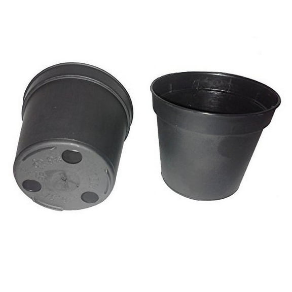 40 NEW 2 Inch Plastic Nursery Pots ~ Pots ARE 2 Inch Round At the Top and 1.9 Inch Deep Color: Black