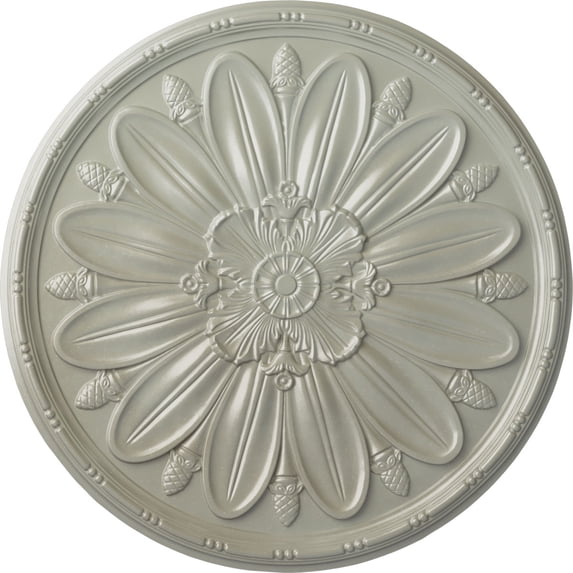 40"OD x 1 7/8"P Delfina Ceiling Medallion, Hand-Painted Flash Copper