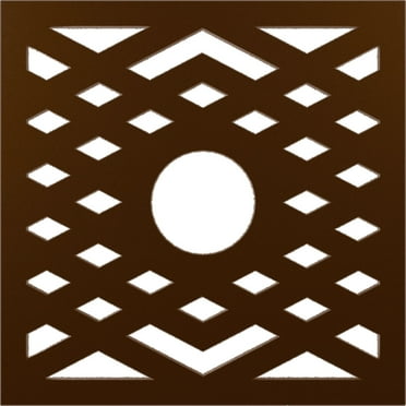 40"OD x 10 3/8"ID x 1"P Chevron Architectural Grade PVC Pierced Ceiling Medallion, Copper