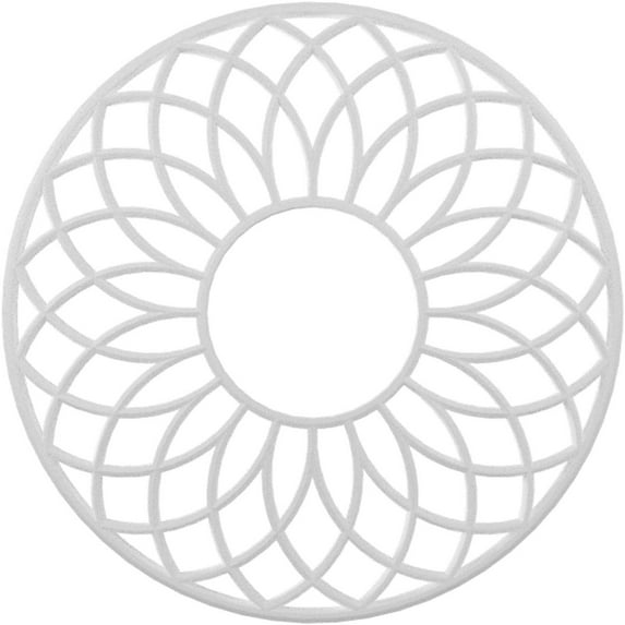 40"OD x 13 5/8"ID x 1"P Cannes Architectural Grade PVC Pierced Ceiling Medallion