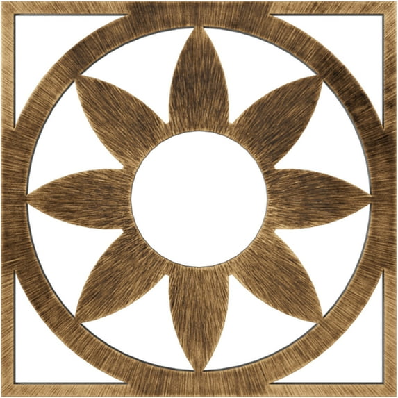 40"OD x 13 7/8"ID x 1"P Blume Architectural Grade PVC Pierced Ceiling Medallion, Antiqued Bronze