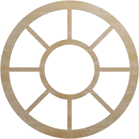 40"OD x 14 1/2"ID x 1/4"T Grace Wood Fretwork Pierced Ceiling Medallion, Birch