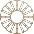 thumbnail image 1 of 40"OD x 14 1/2"ID x 1/4"T Hale Wood Fretwork Pierced Ceiling Medallion, Hickory, 1 of 3