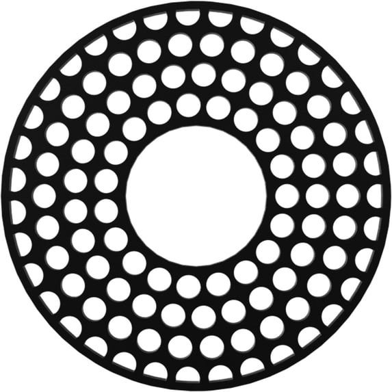 40"OD x 14 1/2"ID x 1"P Fink Architectural Grade PVC Pierced Ceiling Medallion, Black