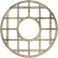 thumbnail image 1 of 40"OD x 14 1/2"ID x 1"P O'Neal Architectural Grade PVC Pierced Ceiling Medallion, Antiqued Pale Gold, 1 of 10