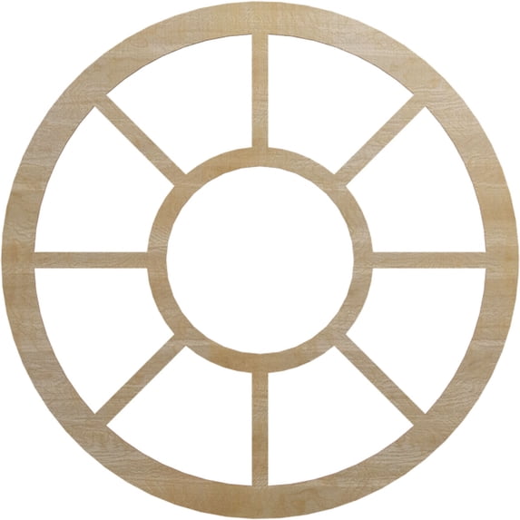 40"OD x 14 1/2"ID x 3/8"T Grace Wood Fretwork Pierced Ceiling Medallion, Hickory