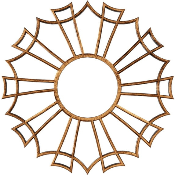 40"OD x 14 1/8"ID x 1"P Augustus Architectural Grade PVC Pierced Ceiling Medallion, Antiqued Copper