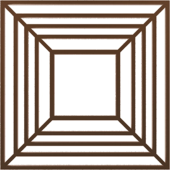 40"OD x 14 5/8"ID x 1"P Raven Architectural Grade PVC Pierced Ceiling Medallion, Copper
