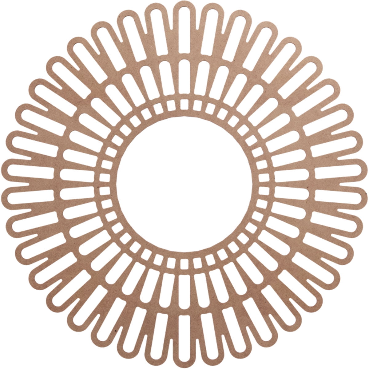 40"OD x 14 7/8"ID x 3/8"T Cornelius Wood Fretwork Pierced Ceiling Medallion, Wood (Paint Grade)
