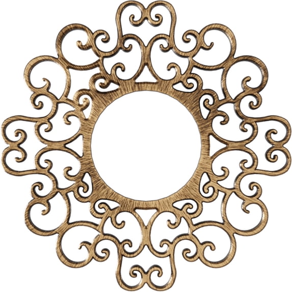 40"OD x 15 1/4"ID x 1"P Reims Architectural Grade PVC Pierced Ceiling Medallion, Antiqued Bronze