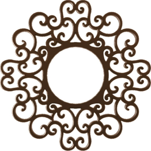 40"OD x 15 1/4"ID x 1"P Reims Architectural Grade PVC Pierced Ceiling Medallion, Copper