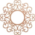 thumbnail image 1 of 40"OD x 15 1/4"ID x 3/8"T Reims Wood Fretwork Pierced Ceiling Medallion, Cherry, 1 of 3