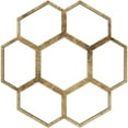 thumbnail image 1 of 40"OD x 17 1/8"ID x 1"P Florin Architectural Grade PVC Pierced Ceiling Medallion, Antiqued Brass, 1 of 10