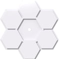 thumbnail image 1 of 40"OD x 2"ID x 14"C x 1"P Daisy Architectural Grade PVC Contemporary Ceiling Medallion, 1 of 11