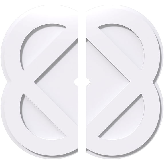 40"OD x 2"ID x 16"C x 1"P Charlotte Architectural Grade PVC Contemporary Ceiling Medallion, Two Piece