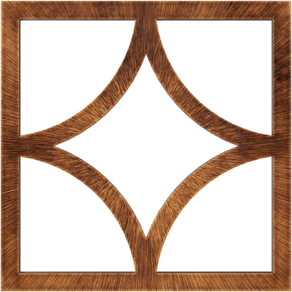40"OD x 25 5/8"ID x 1"P Statesman Architectural Grade PVC Pierced Ceiling Medallion, Antiqued Copper