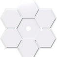 thumbnail image 1 of 40"OD x 3"ID x 14"C x 1"P Daisy Architectural Grade PVC Contemporary Ceiling Medallion, 1 of 11