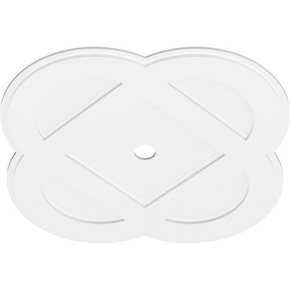 40"OD x 3"ID x 16"C x 1"P Charlotte Architectural Grade PVC Contemporary Ceiling Medallion