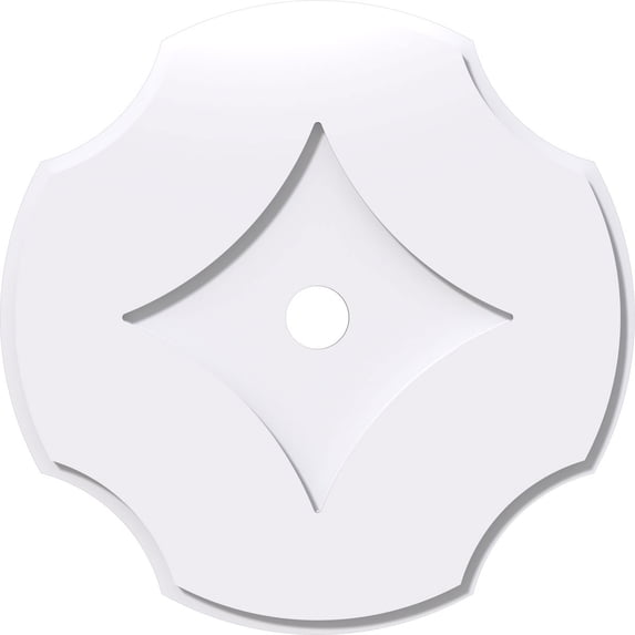 40"OD x 4"ID x 14"C x 1"P Percival Architectural Grade PVC Contemporary Ceiling Medallion