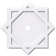 thumbnail image 1 of 40"OD x 4"ID x 22 1/4"C x 1"P Axel Architectural Grade PVC Contemporary Ceiling Medallion, 1 of 11