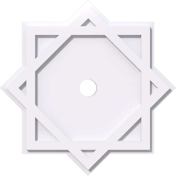 40"OD x 4"ID x 22 1/4"C x 1"P Axel Architectural Grade PVC Contemporary Ceiling Medallion