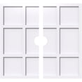 thumbnail image 1 of 40"OD x 5"ID x 14"C x 1"P Rubik Architectural Grade PVC Contemporary Ceiling Medallion, Two Piece, 1 of 11