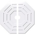 thumbnail image 1 of 40"OD x 5"ID x 16"C x 1"P Westin Architectural Grade PVC Contemporary Ceiling Medallion, Two Piece, 1 of 11