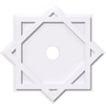 thumbnail image 1 of 40"OD x 5"ID x 22 1/4"C x 1"P Axel Architectural Grade PVC Contemporary Ceiling Medallion, 1 of 11