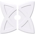 thumbnail image 1 of 40"OD x 6"ID x 15"C x 1"P Cosmo Architectural Grade PVC Contemporary Ceiling Medallion, Two Piece, 1 of 11