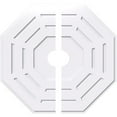 thumbnail image 1 of 40"OD x 6"ID x 16"C x 1"P Westin Architectural Grade PVC Contemporary Ceiling Medallion, Two Piece, 1 of 11