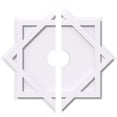 thumbnail image 1 of 40"OD x 6"ID x 22 1/4"C x 1"P Axel Architectural Grade PVC Contemporary Ceiling Medallion, Two Piece, 1 of 11