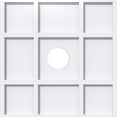 thumbnail image 1 of 40"OD x 7"ID x 14"C x 1"P Rubik Architectural Grade PVC Contemporary Ceiling Medallion, 1 of 11