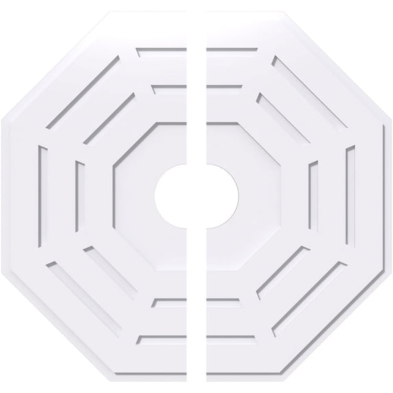 Ekena Millwork Westin Architectural Grade PVC Ceiling Medallion (Set of 2)
