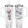 thumbnail image 1 of 40 OZ Christian Tumbler Cup, Christian Gifts For Women Faith, Mother''s Day, Birthday, Christmas Gifts for Women, Inspirational, Catholic, Religious Gifts For Mom, Friend, Sister, Grandma, Coworker, 1 of 6