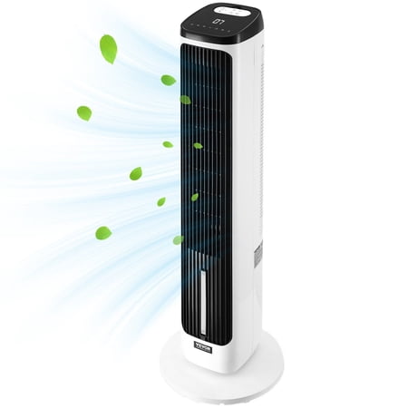 40" Oscillating Tower Fan with 23.3 ft/s High-Speed Airflow, 4L Humidification Tank, 24H Timer, Quiet DC Motor, Touch & Remote Control, for Home Bedroom Office Cooling Comfort