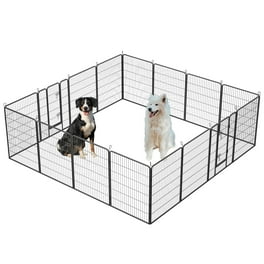 Jhsomdr Dog Playpen 20 Panels 40 Height Pet Dog Fence Metal Outdoor Dog Exercise Pen with Doors Walmart