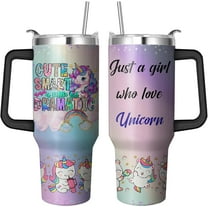40 Oz Butterfly Tumbler with Handle and Straw, Double Wall Stainless Steel Butterfly Cup, Butterflies Coffee Mug Keeps Drinks Cold & Hot Gifts for Women Mom Friends for Birthday, Chrismas