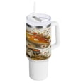 thumbnail image 1 of 40 Oz Car Handle Water Bottle Water Cup Water Bottle Water Jug Coffee Cup Travel Water Bottle Cartoon Beautiful Little Mushroom, 1 of 8