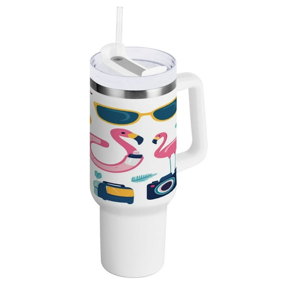 40 Oz Car Handle Water Bottle Water Cup Water Bottle Water Jug Coffee Cup Travel Water Bottle Cartoon Tourism