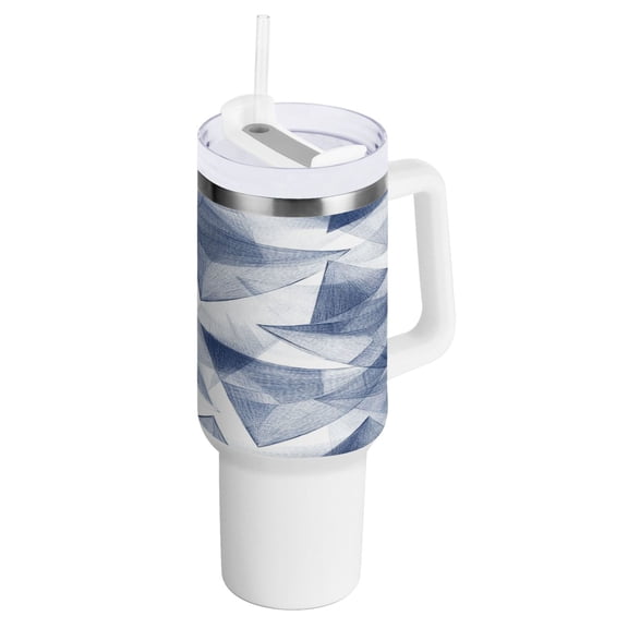 40 Oz Car Handle Water Bottle Water Cup Water Bottle Water Jug Coffee Cup Travel Water Bottle Cartoon Triangle