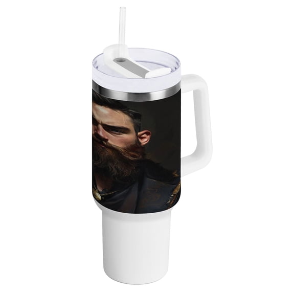 40 Oz Car Handle Water Bottle Water Cup Water Bottle Water Jug Coffee Cup Travel Water Bottle Handsome Man