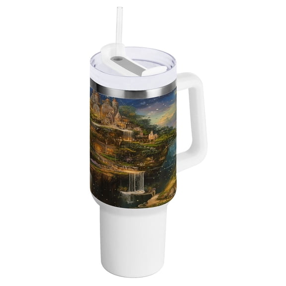 40 Oz Car Handle Water Bottle Water Cup Water Bottle Water Jug Coffee Cup Travel Water Bottle Magic Castle