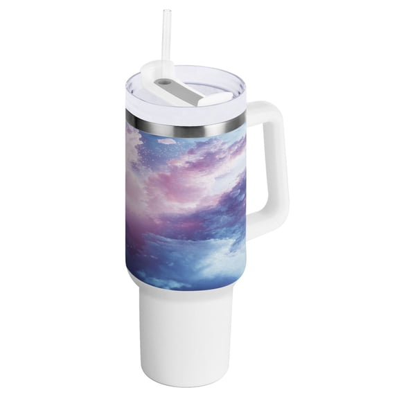 40 Oz Car Handle Water Bottle Water Cup Water Bottle Water Jug Coffee Cup Travel Water Bottle Picturesque Sky