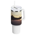thumbnail image 1 of 40 Oz Car Handle Water Bottle Water Cup Water Bottle Water Jug Coffee Cup Travel Water Bottle Warrior Dragon, 1 of 8