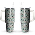 thumbnail image 1 of 40 Oz Dachshund Tumbler with Handle and Straw, Dog Travel Mug Water Bottle, Stainless Steel Insulated Cup with Lid and Straw, Birthday Christmas Gifts, 1 of 7