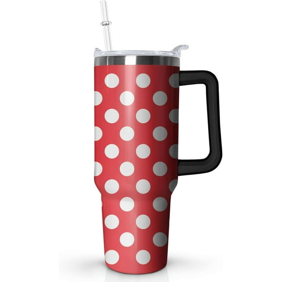 40 Oz Mug Tumbler Stainless Steel Vacuum Insulated Mug with Handle Double Vacuum Travel Coffee Cup on Screw Lid and Straw